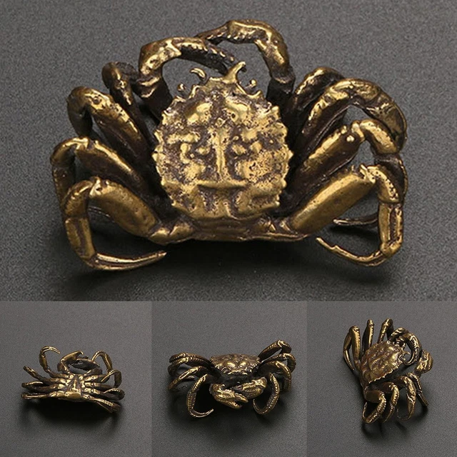 Sculpture Miniature Dragon En Laiton – 4,9 Cm X 2,8 Cm – NEUF