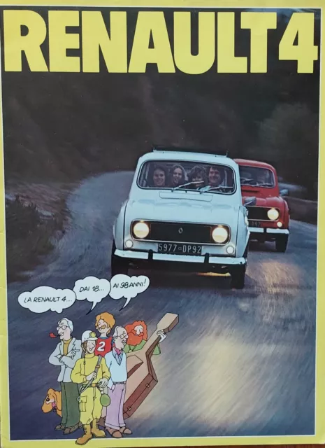 Depliant Renault 4 - anni 70 italiano