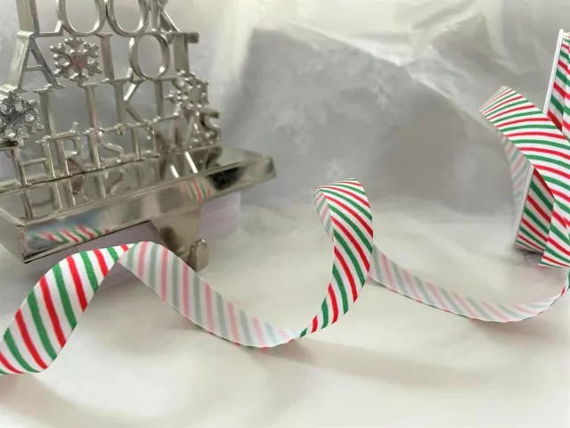 Berisfords SCHOKORIEGEL STREIFEN WEIHNACHTEN Band 15mm & 25mm - verschiedene Längen