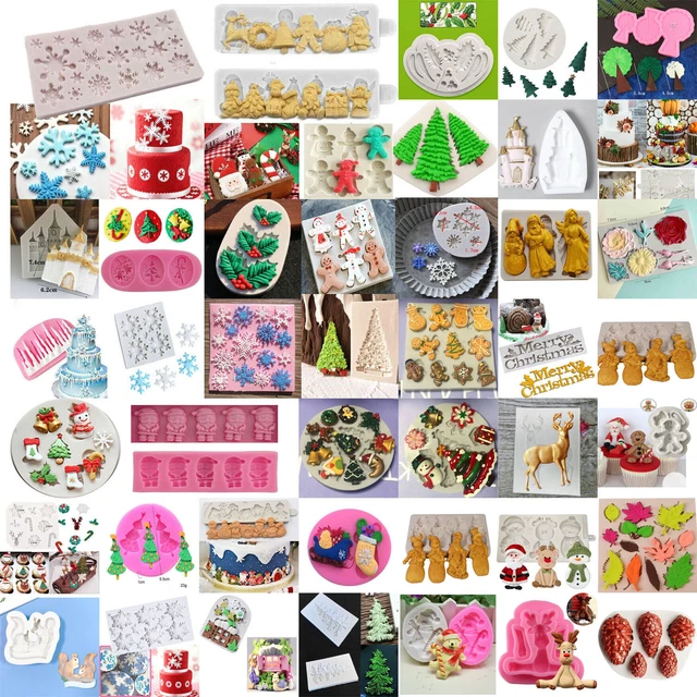Weihnachten Schneemann Hirsch Elch Silikon Fondant Form Kuchen Sugarcraft Weihnachtsform Zum Selbermachen