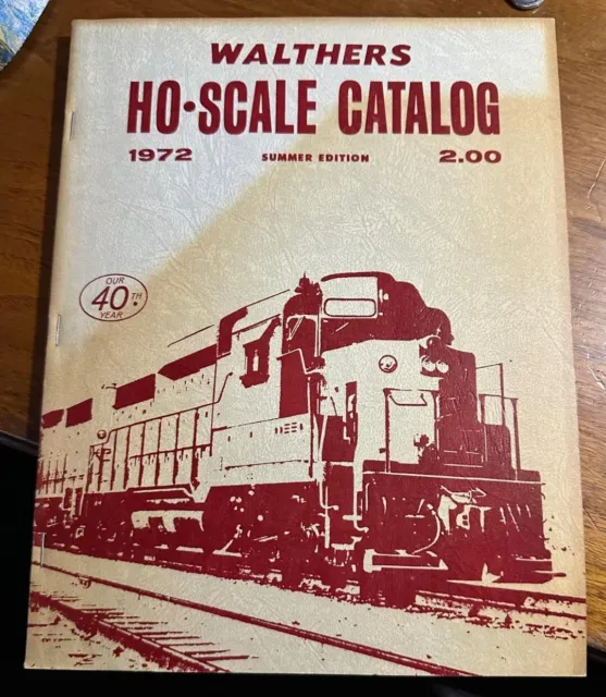 Walthers 1972 Edition Model Railroad Reference Book Catalog HO Scale