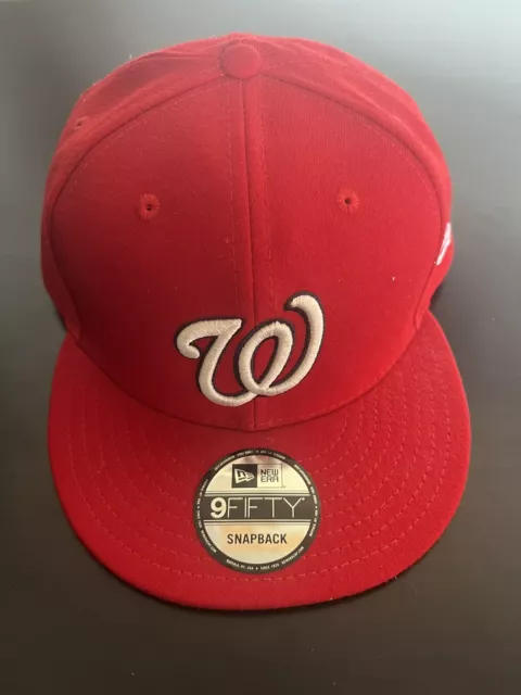 Washington Nationals Basic Logo New Era 9FIFTY MLB Snapback Cap rot