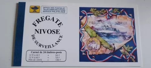 Très beau Carnet de 24 timbres postes de Nouvelle Calédonie .Frégate Nivôse.