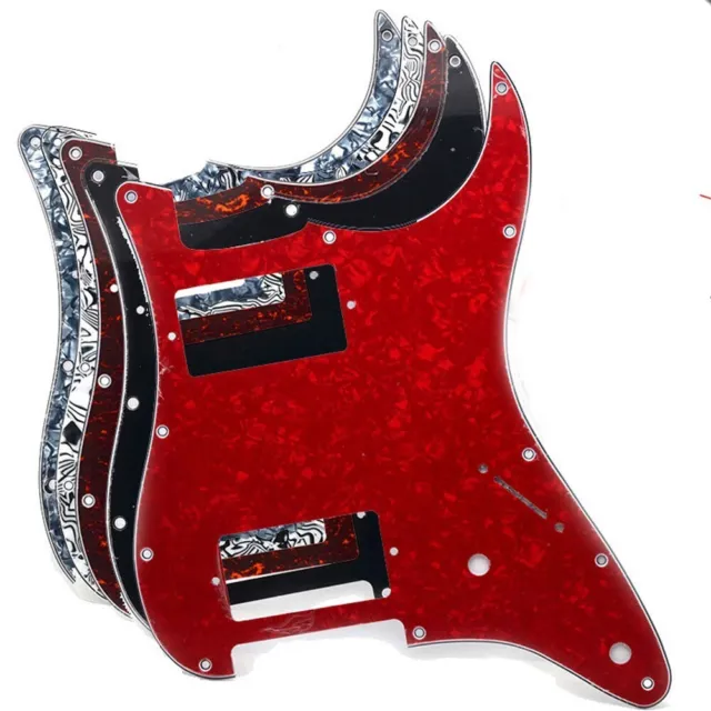 1* - 3Ply 11-Loch HH Guitar Pickguard Humbucker Scratch Plate Für ST E-Gitarren