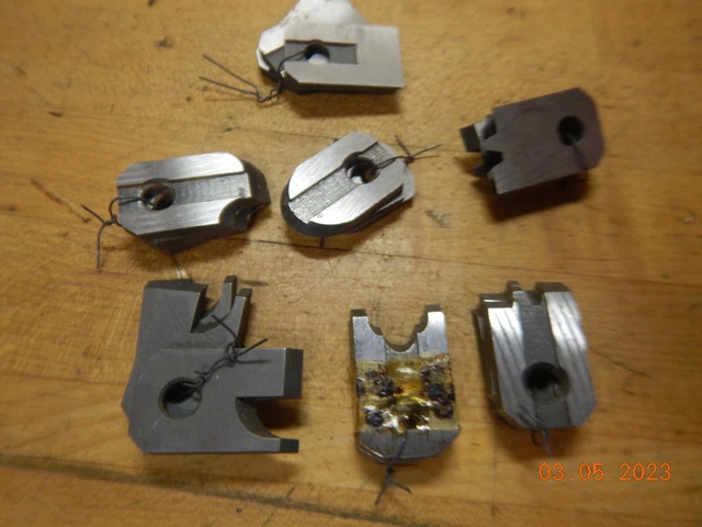 Pile Of 3 Knife Molding Head Cutters Profiles Possible Craftsman