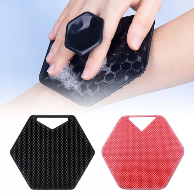 Silicone Body Scrubber Tool Shower Exfoliating Sponge Bath Washing Massage Brush