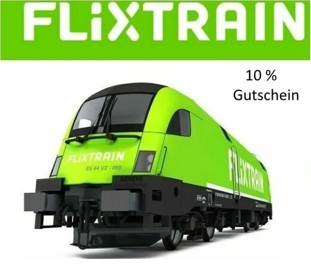 10 % Flixtraingutschein Gutschein Flixtrain bis 10.03.2024