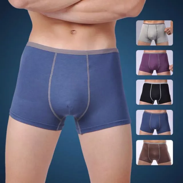 Men's 3-Pack Comfort Flex Boxer Briefs Fit Ultra Soft Stretch Wick Underpants