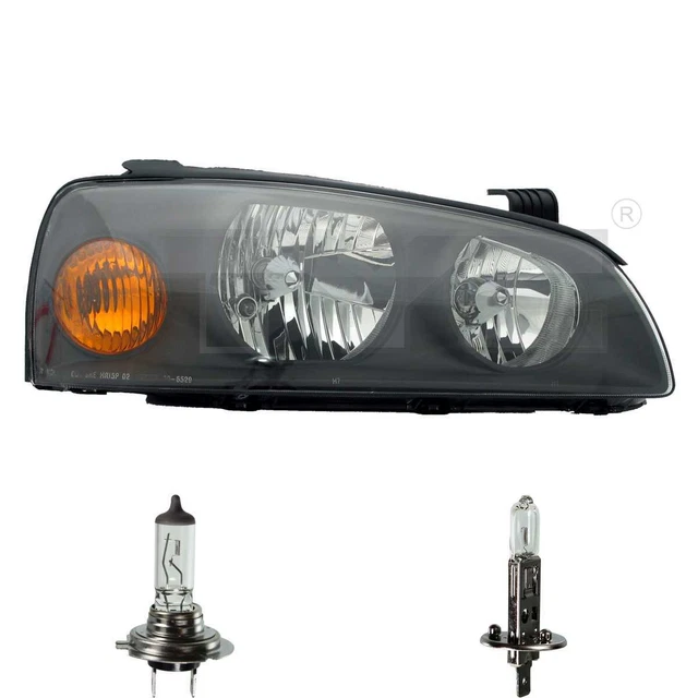 Kit 2 Phares Avant Gauche + Droite Pour Hyundai H-1 Cargo/Travel 2008 - Halogène, Argenté, Ampoules H1/H7, Neufs TYC