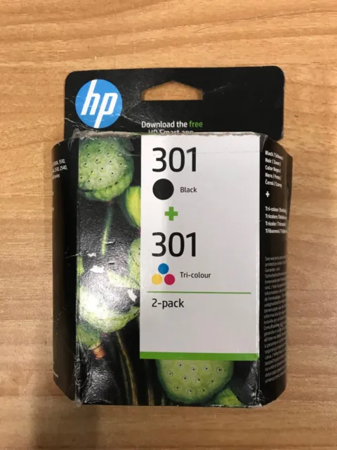 HP 301 2-pack Black/Tri-color Original Ink Cartridges ink cartridge Black,Cyan,M