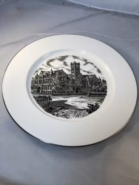 1969 Ohio Pottery Festival Plate The Old Central School East Liverpool Ohio