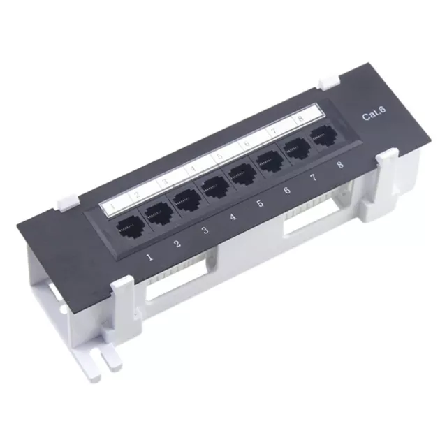 8 Port Patch Panel for . 6 Versatile Data Center Plastic Wall Mount for1801