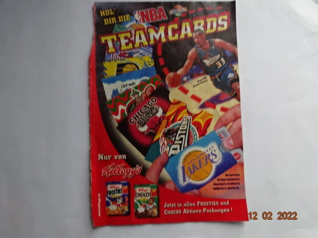 Werbeblatt 2000 - NBA - Teamcards / Chicago Bulls