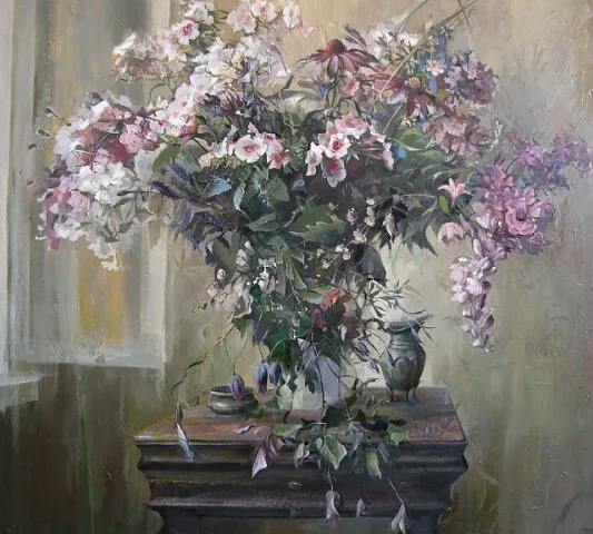 original painting. oil on canvas, signed, stretched on a wooden frame, 28"x28"