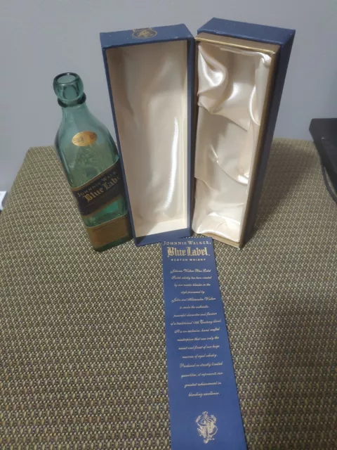 Empty Johnnie Walker Blue Label 200mL Bottle and Box Empty 2