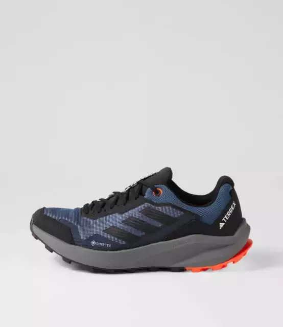 New Adidas Terrex Trailrider Gtx Navy Mesh Sneakers Mens Shoes Active