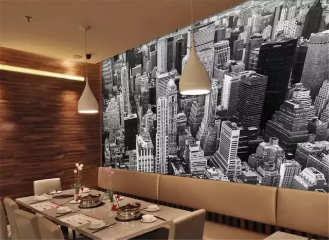 Rorty Modern City 3D Full Wall Mural Photo Wallpaper Printing Home Kids Decor