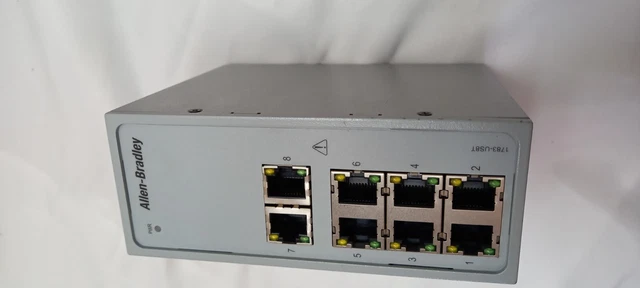 1783-US8T Stratix 2000 Unmanaged Ethernet Switch, 8x Kupferport