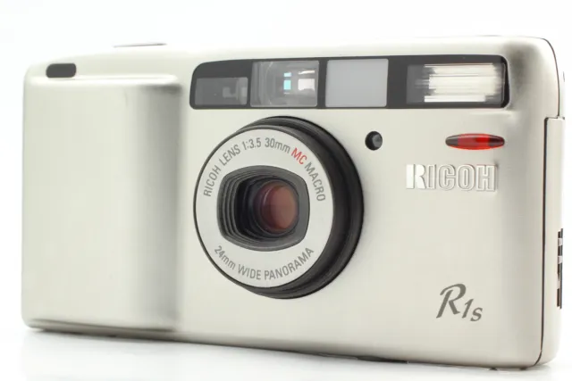 [Near MINT-] Ricoh R1s Silver Point & Shoot 35mm Film Camera From JAPAN Tested!