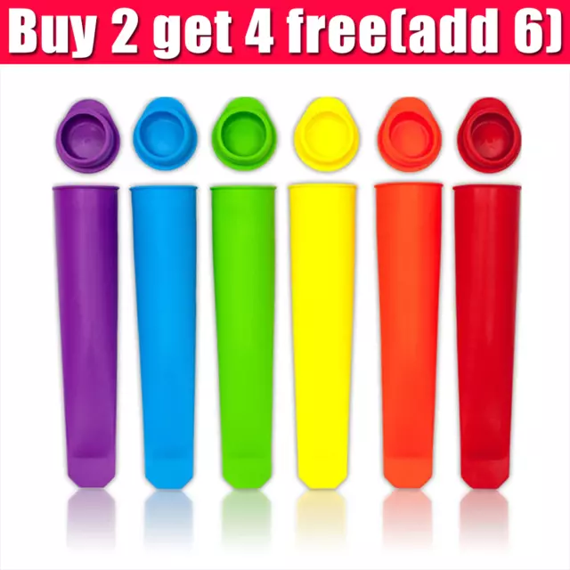 1×Extra Large Ice Lolly Mould Silicone Push Up Ice Cream Frozen Mold Summer Kids