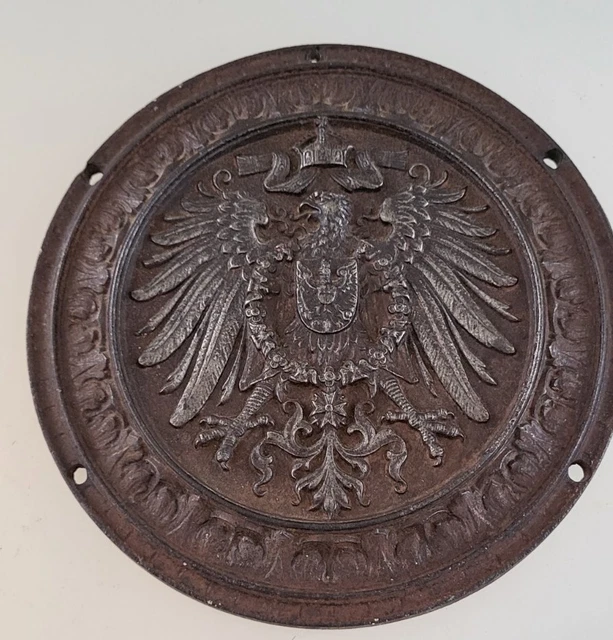Altes kaiserliches Grenzschild  aus Bronze wohl Kolonien DSWA