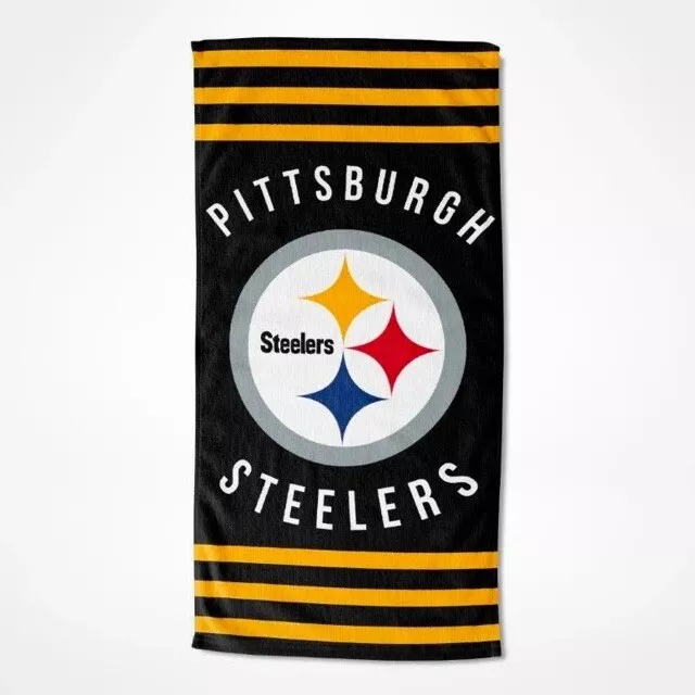 Steelers Pittsburgh Toalla de Playa Stripes XXL NFL Toalla de Ducha Baño Toalla