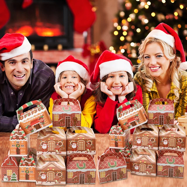 2024 NEW CHRISTMAS Gift Boxes Advent Calendar House 24pcs Paper Box