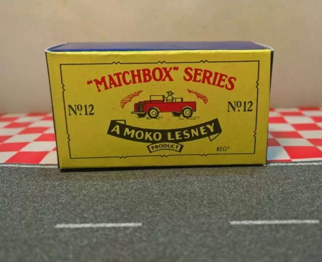 Matchbox Moko Lesney  No12 Land Rover EMPTY Reproduction Box Only NO CAR