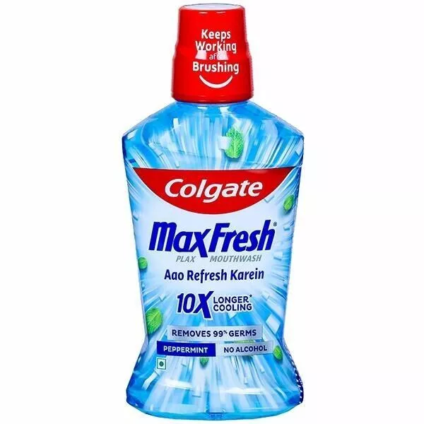 Colgate Plax Peppermint Fresh Mouthwash – Pack of 500 ml