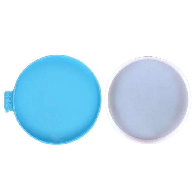 Resin Coaster Molds Round Storage Tray Mold Silicone Agate Glossy Coaster
