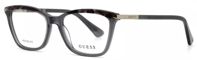 GUESS GU2880 020 Grey Tortoise Womens Semi Cat Eye Petite Eyeglasses 49-15-140