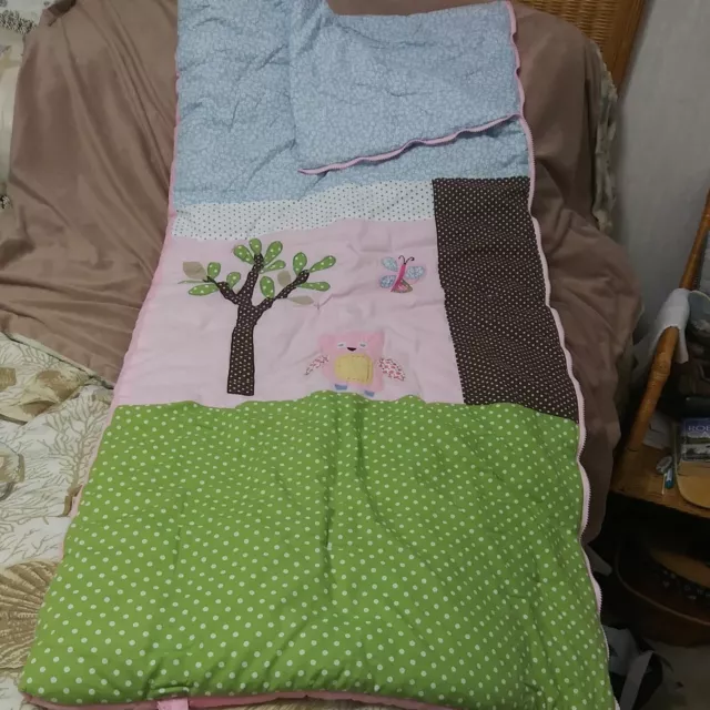 Pottery Barn Kids ~Girl's Sleeping Bag:Owl & Butterfly~ SWEET