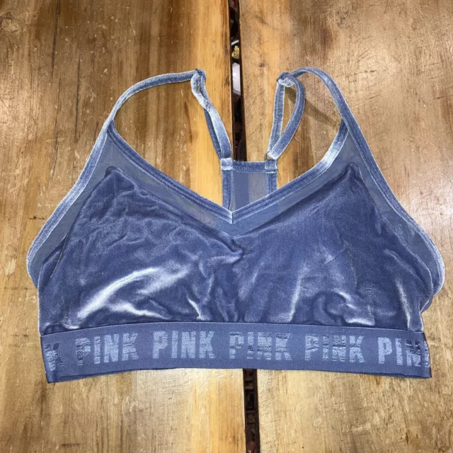 VICTORIA'S SECRET PINK Ultimate Lightly Lined Sports Bra BLACK