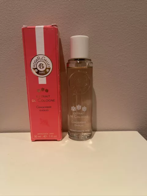 Roger & Gallet Gingembre Exquis Extrait De Cologne 30ml Natural Spray GENUINE