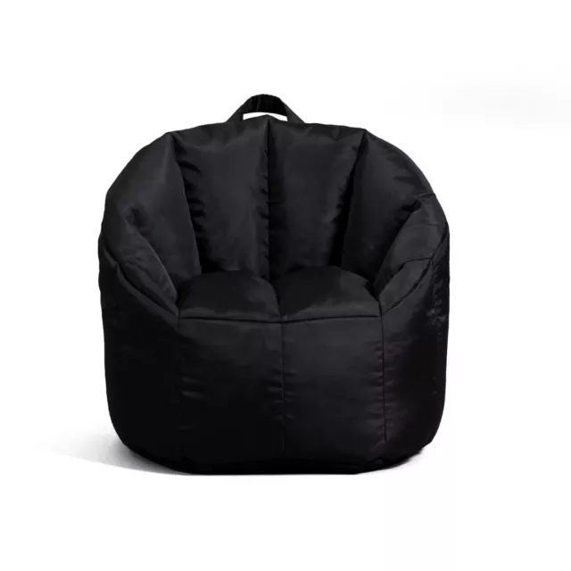 Big Joe Milano Kid's Bean Bag Chair, Smartmax 2ft, Black