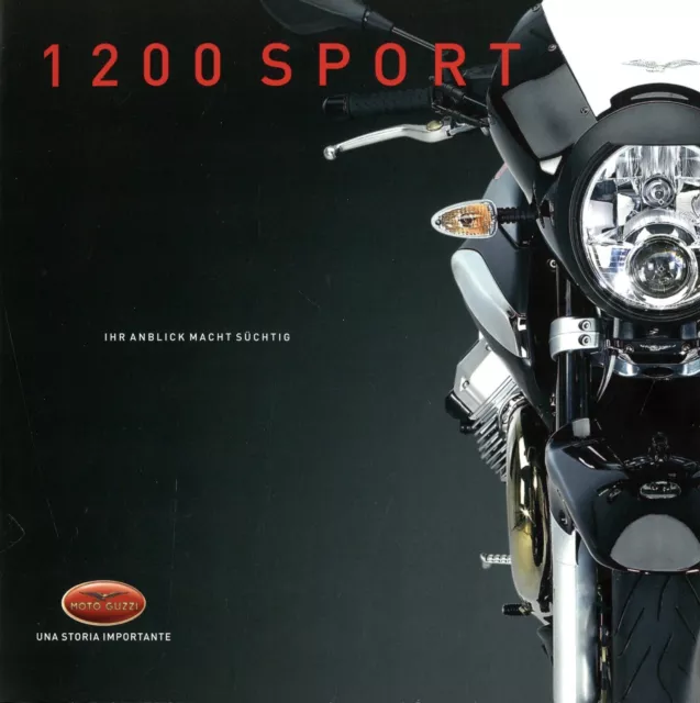 2006 MOTO GUZZI 1200 Sport Prospectus D Brochure Prochure Brochyr ...