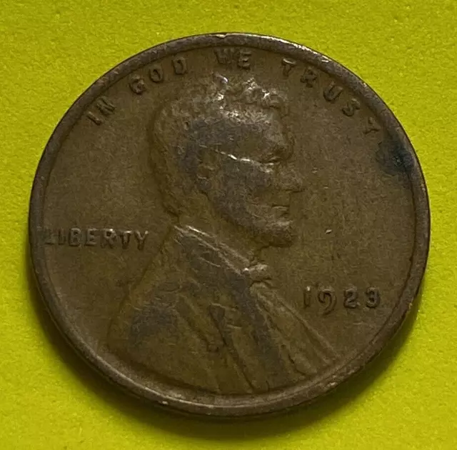 1923-P USA Lincoln Head Penny - 1923 P Small Wheat Cent - Nice Details - FFF