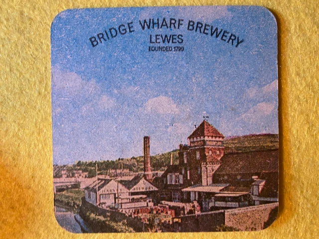 Beer Mat Coaster - Two Sided - Bridge Wharf Brewery Lewes   (Ff140)