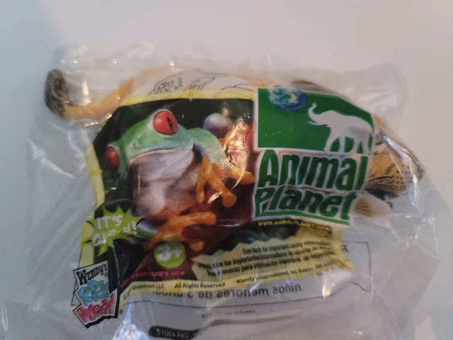 2002 Wendys Animal Planet Lion Clip-On Kids Meal Toy Collectible New Sealed
