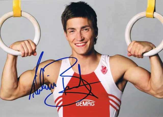 Philipp Boy 1987- autograph 5"x7" photo signed German gymnast