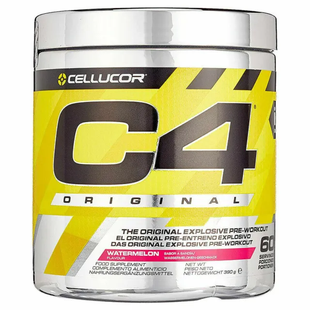 ( 102,54€/ KG) Cellucor C4 Pre Workout 60 Servings 390g, Booster Beta-Alanina+