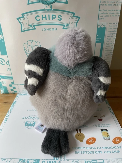 Jellycat Fish &amp; Chips Leicester Pigeon - Edizione Limitata Selfridges Londra - Nuovo Con Etichette