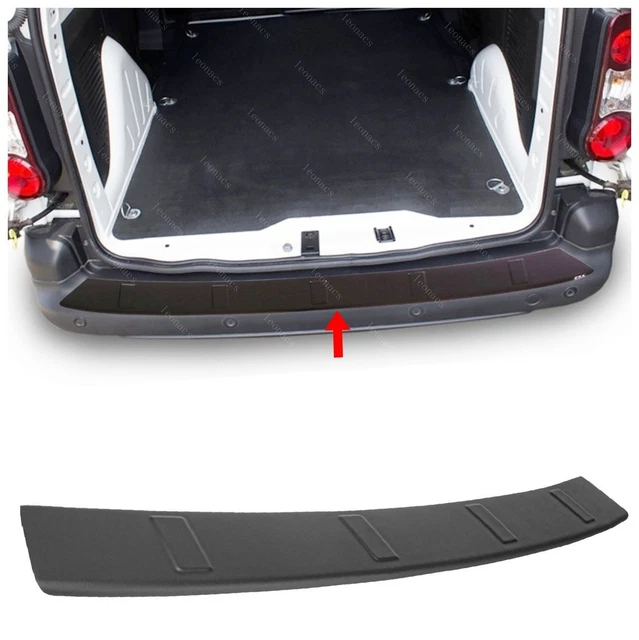 Protection Pare-chocs Arrière Pour Renault Trafic 2014-2021 - Garniture ABS Aspect Métallisé, Adhésif 3M - Anti-rayures, Chargement