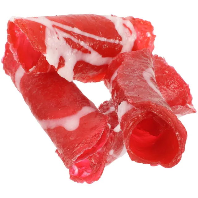 4 un. Rollo de carne artificial carne falsa carne de cerdo carne de res modelo de alimento simulado juguete