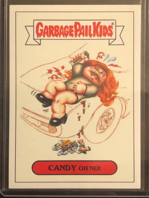 2018 Topps Garbage Pail Kids GPK Rock+Roll Hall of Lame #1A Candy Oh No!