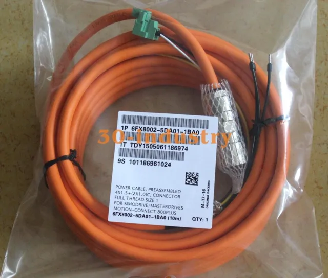1PCS NEW FIT FOR SIEMENS Power Drive Servo Cable 6FX8002-5DA01-1BA0 10m