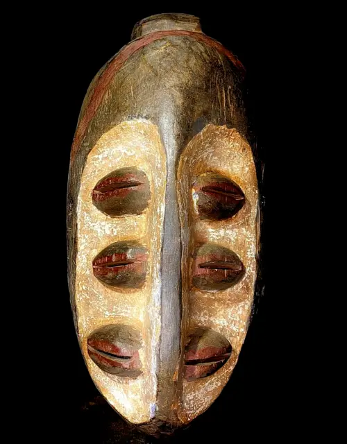 African carved wood tribal mask of the Grebo African handmade Grebo Mask-6501