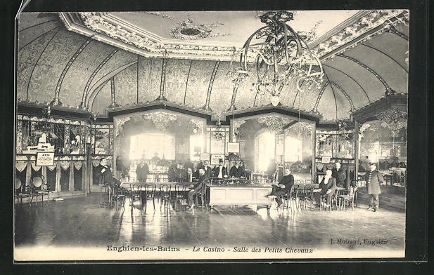 CPA Enghien-les-Bains, Le Casino, Salle des Petits Chevaux 1905