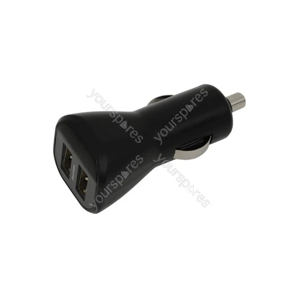 Mercury 2 Port USB In-car Charger 2.4A - Twin 2400mA - USB-C224