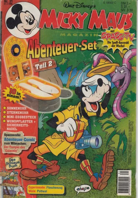 ehapa - Walt Disneys Micky Maus Heft Nr. 31 - 27.7.1995 - Ohne Extrateil